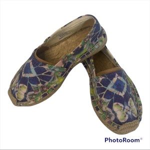 Soludos NWOT Original Espadrille Shoes Kids Size 11 Toddler Tie Dye Print